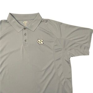Pro Player Light Blue UNC Tar Heels Embroidered Polo Shirt 2XL Polyester